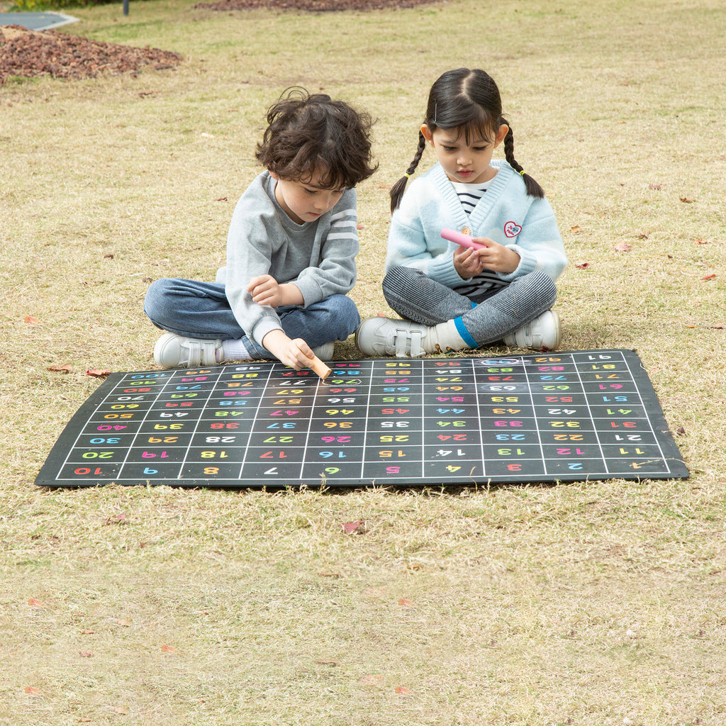 Outdoor - Number 1-100 Chalkboard (coloured)
