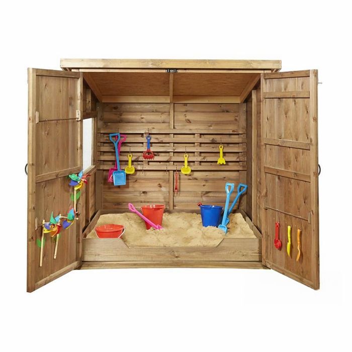 Wooden Sheltered Sandpit - (W)1.6m