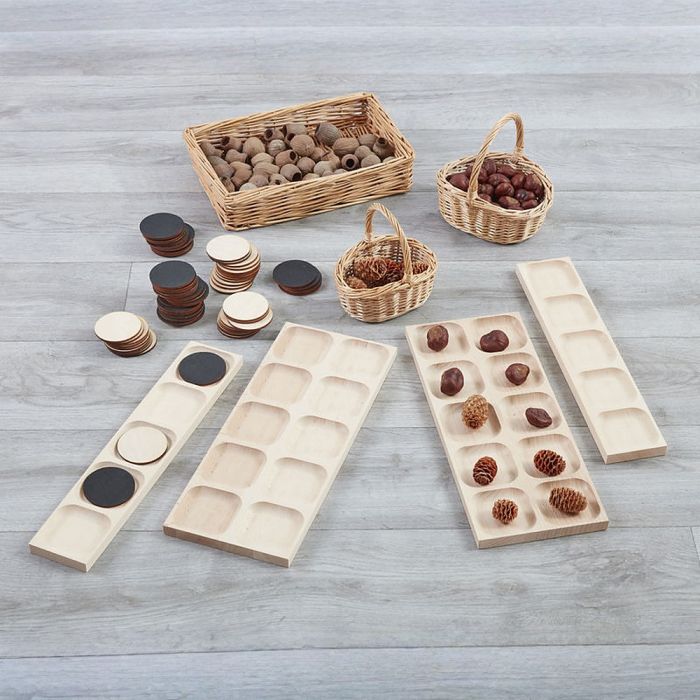 Reversible Wooden Five & Ten Frames - Set of 4