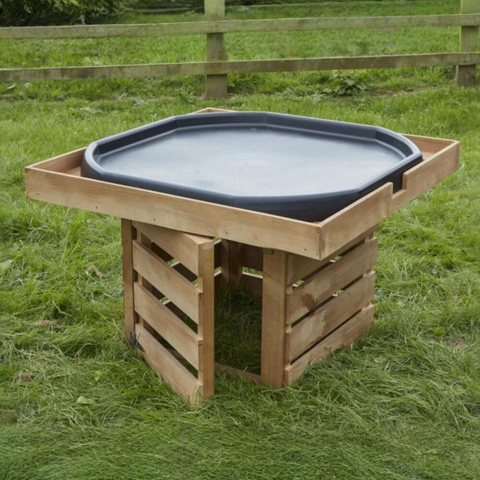 Tuff Spot Tray Self Select Storage Wooden Stand - (H)65cm