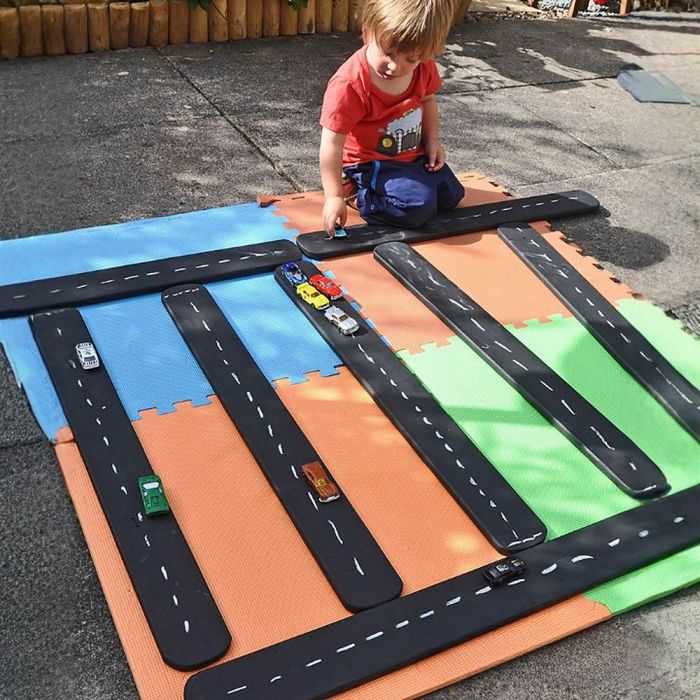 Outdoor Chalkboard Roadways - Pack of 8