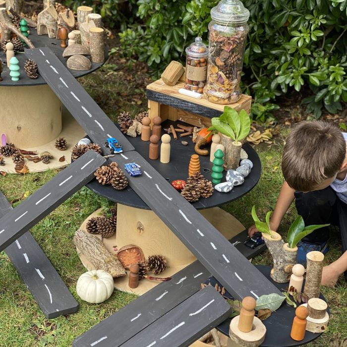 Outdoor Chalkboard Roadways - Pack of 8