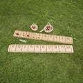 Natural Number Line Track Rustic Planks - Set of 2