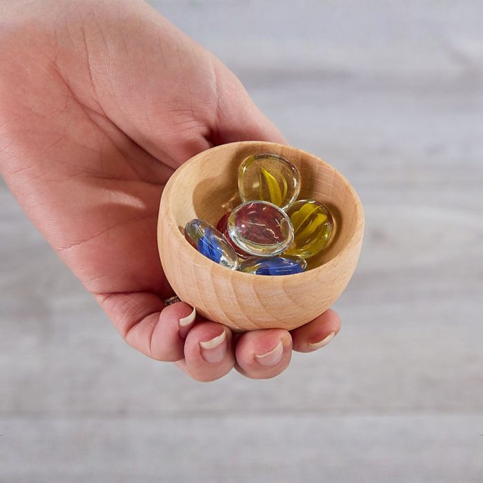Tiny Wooden Bowls - Pack of 4