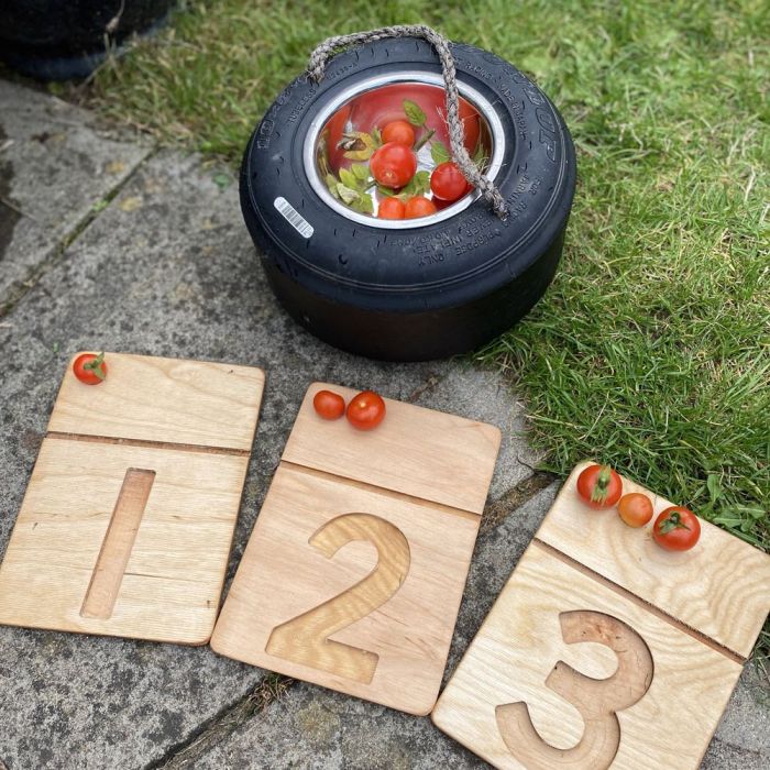 Felt Ball Number Tray Pack - Pack of 11