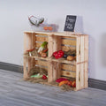 Natural Crates - Set of 4
