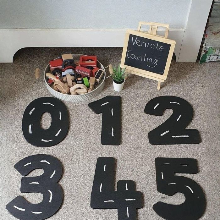 Number Roadways - Set of 6