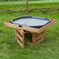 Self Select Storage Wooden Tuff Spot Tray Stand - (H)54cm