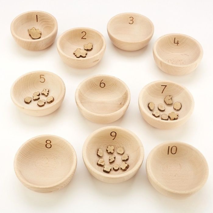 Number Bowls - Pack of 10