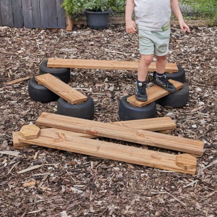 Tiny Tyre Walking Planks - Set of 6