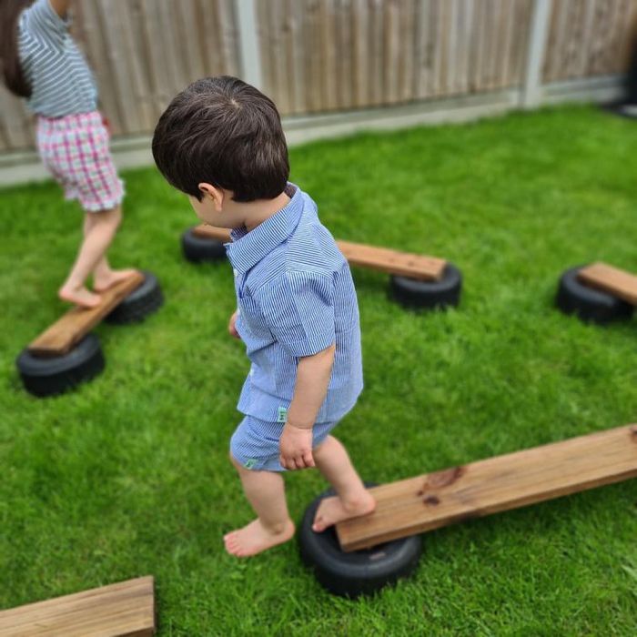 Tiny Tyre Walking Planks - Set of 6