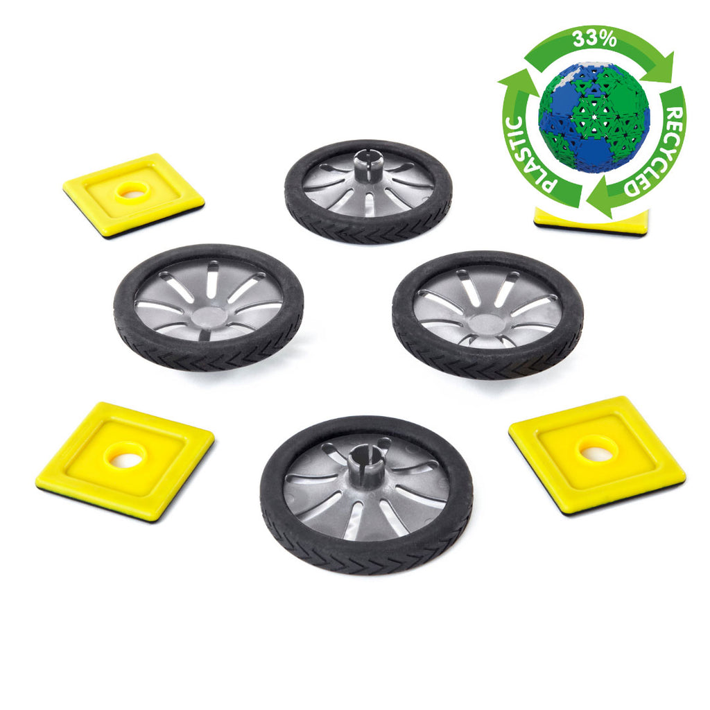 MAGNETIC POLYDRON ADD ON WHEELS KIT
