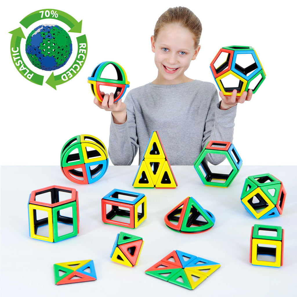 MAGNETIC POLYDRON MATHEMATICS SET