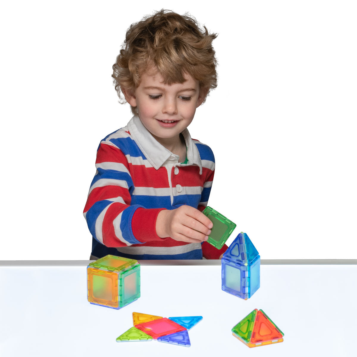 TRANSLUCENT SOLID MAGNETIC POLYDRON STARTER SET 24 PIECES