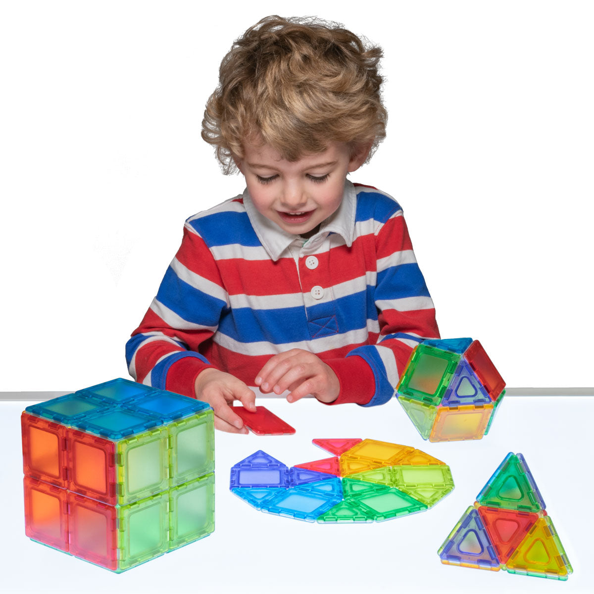 TRANSLUCENT SOLID MAGNETIC POLYDRON CLASS SET 72 PIECES
