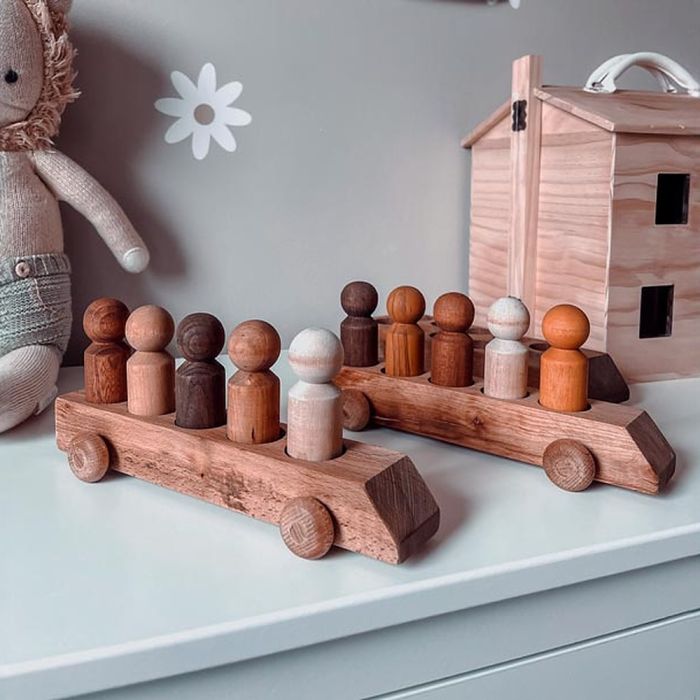 Ten Frame & Five Frame Peg People Vehicles - 3 Piece Set