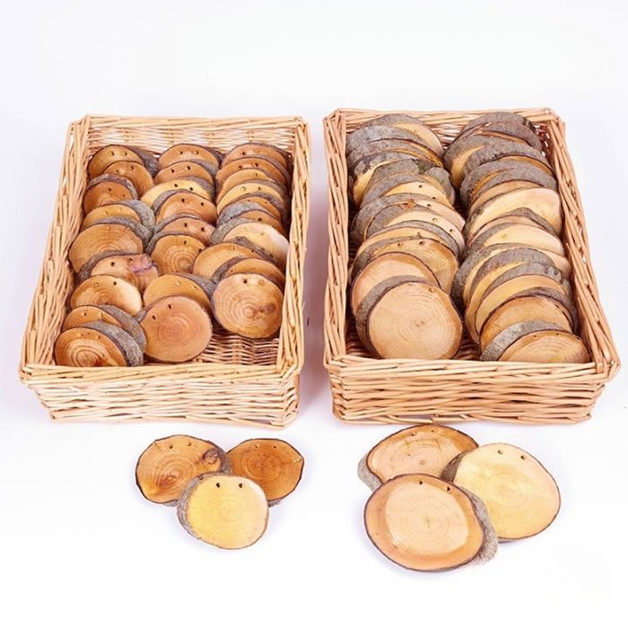 Small Wooden Discs - Pack of 30