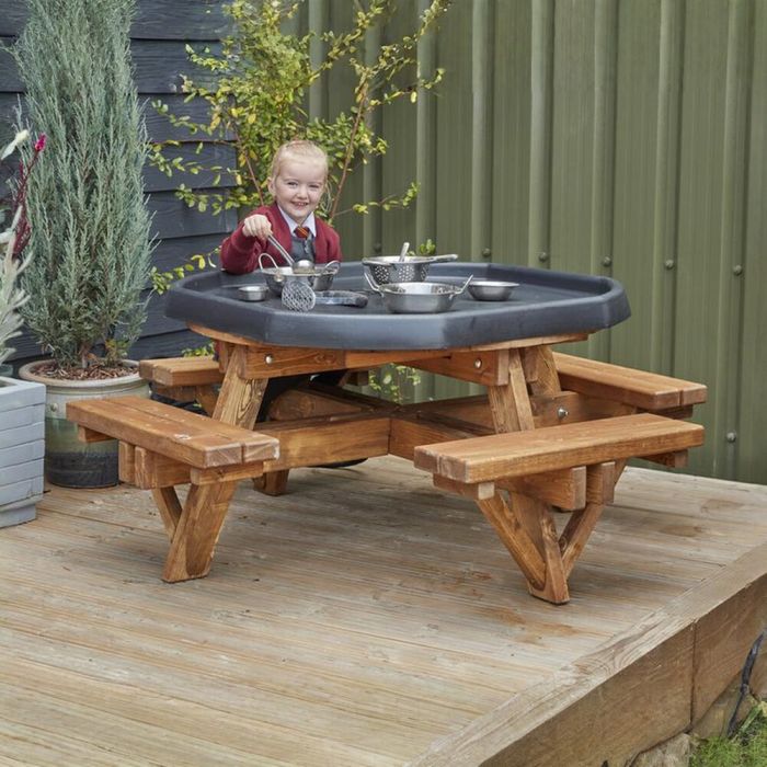 Tuff Spot Tray Picnic Bench - 8 Seater