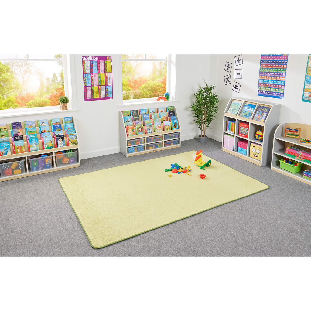 RECTANGLE RUG - SOLID GREEN