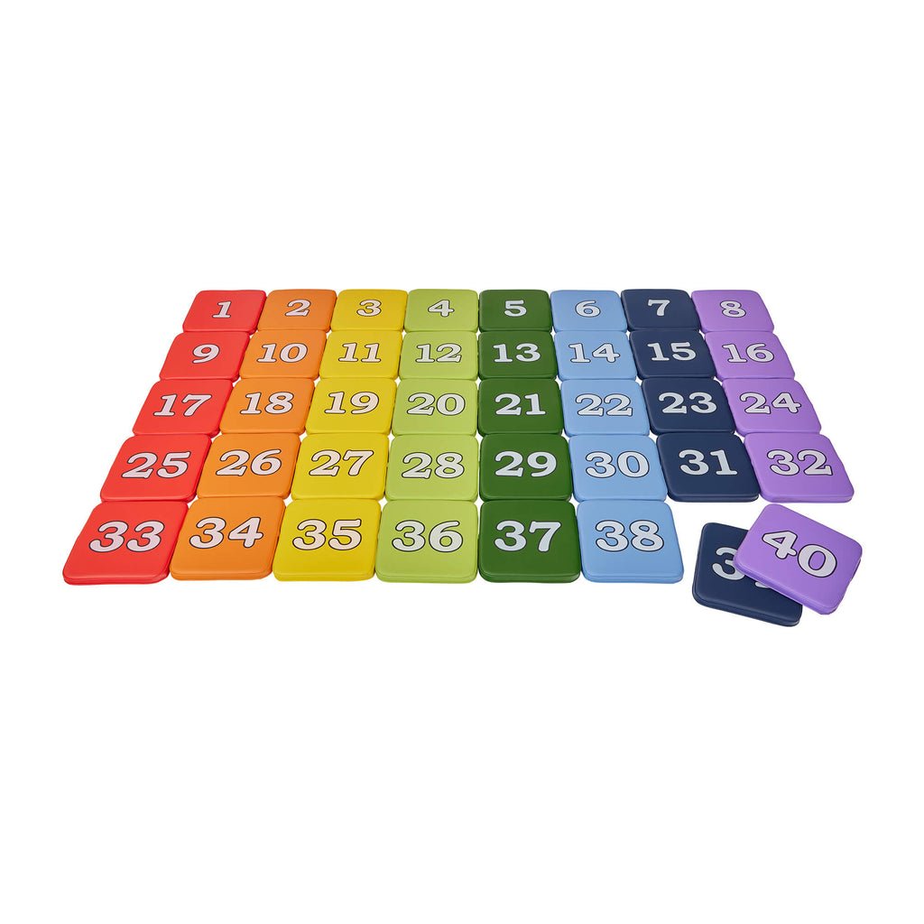 Rainbow Number Cushions