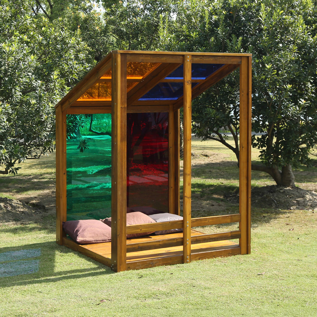 Outdoor Rainbow House