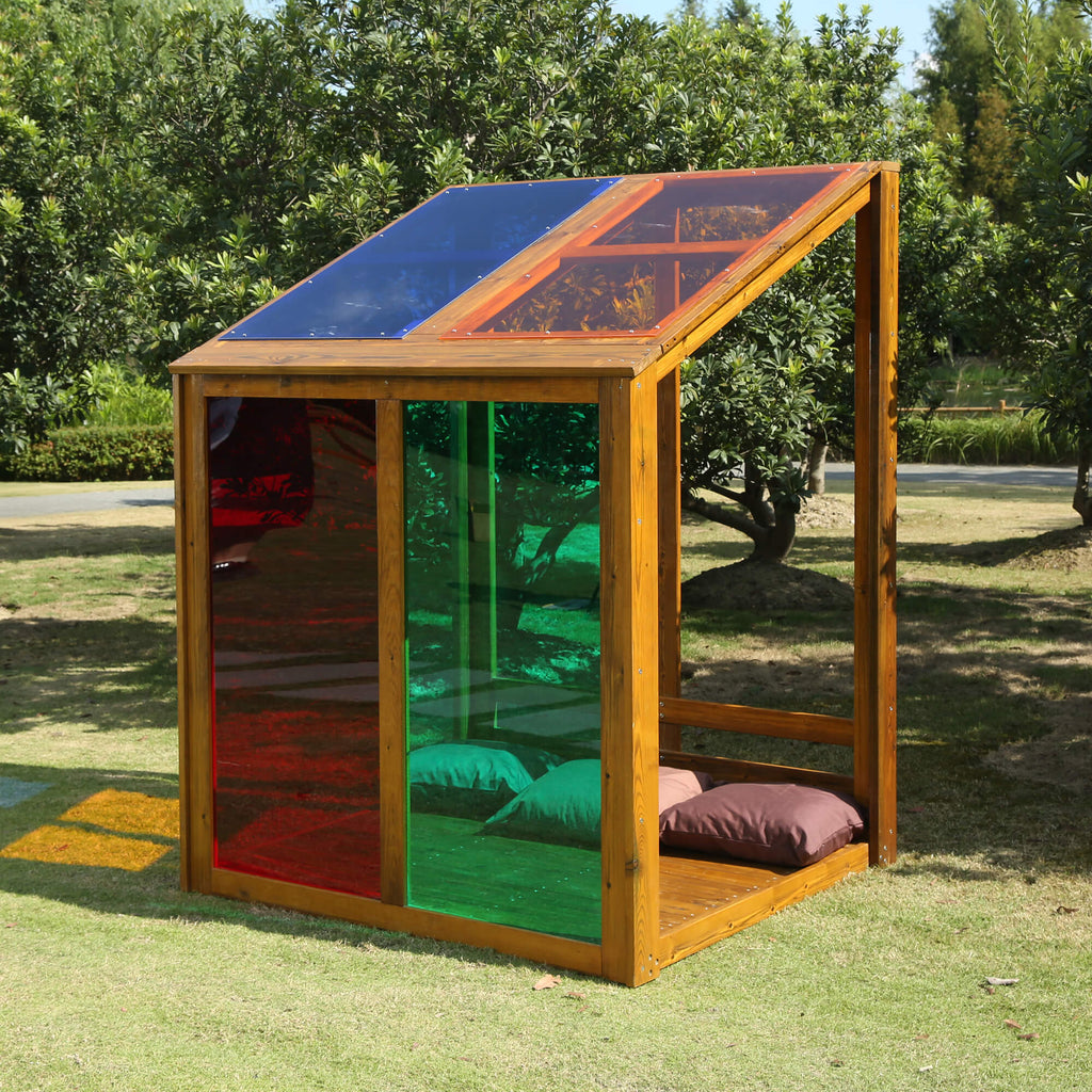 Outdoor Rainbow House