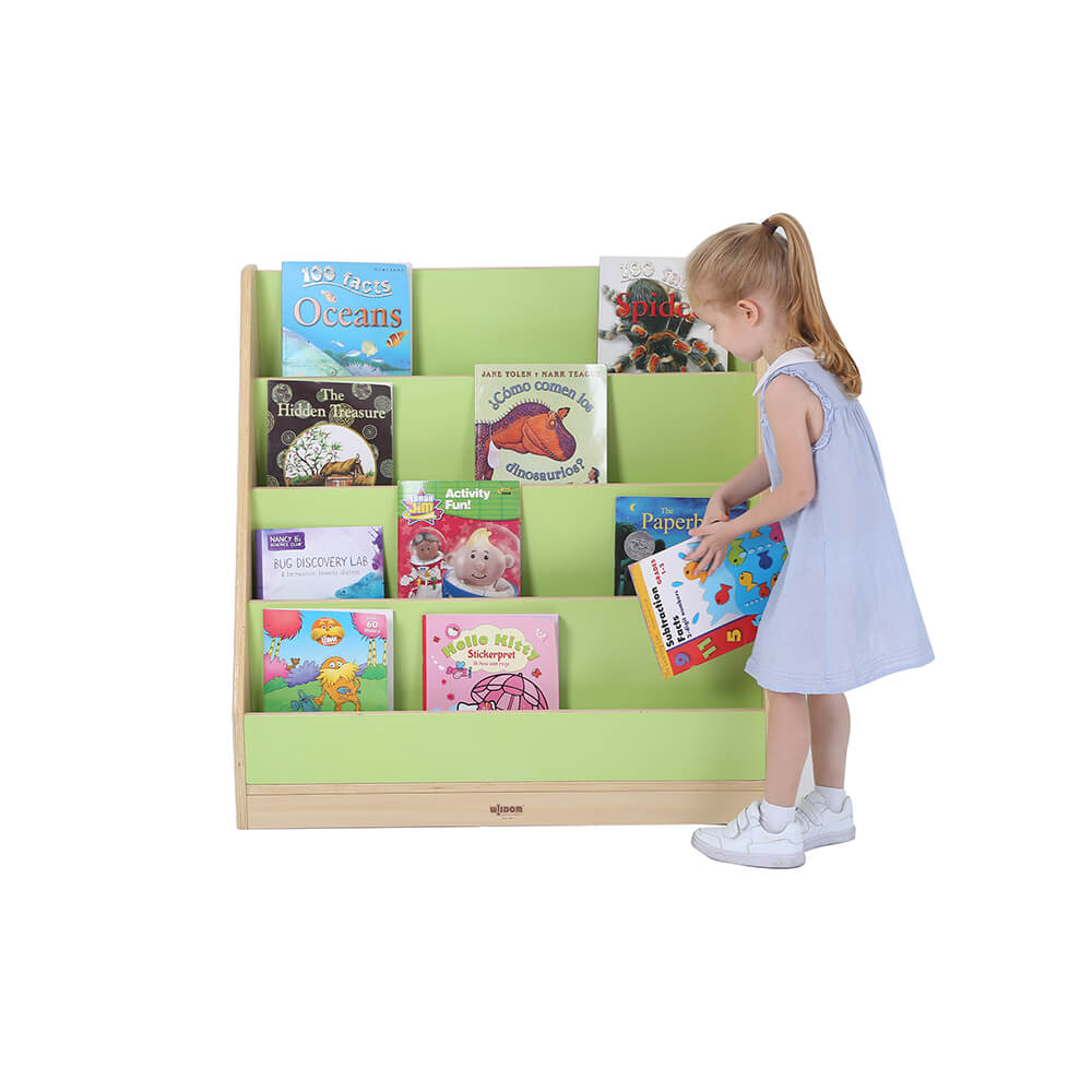 Green/Maple 4 Tier Book Display