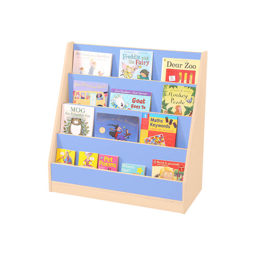 Blue/Maple 4 Tier Book Display