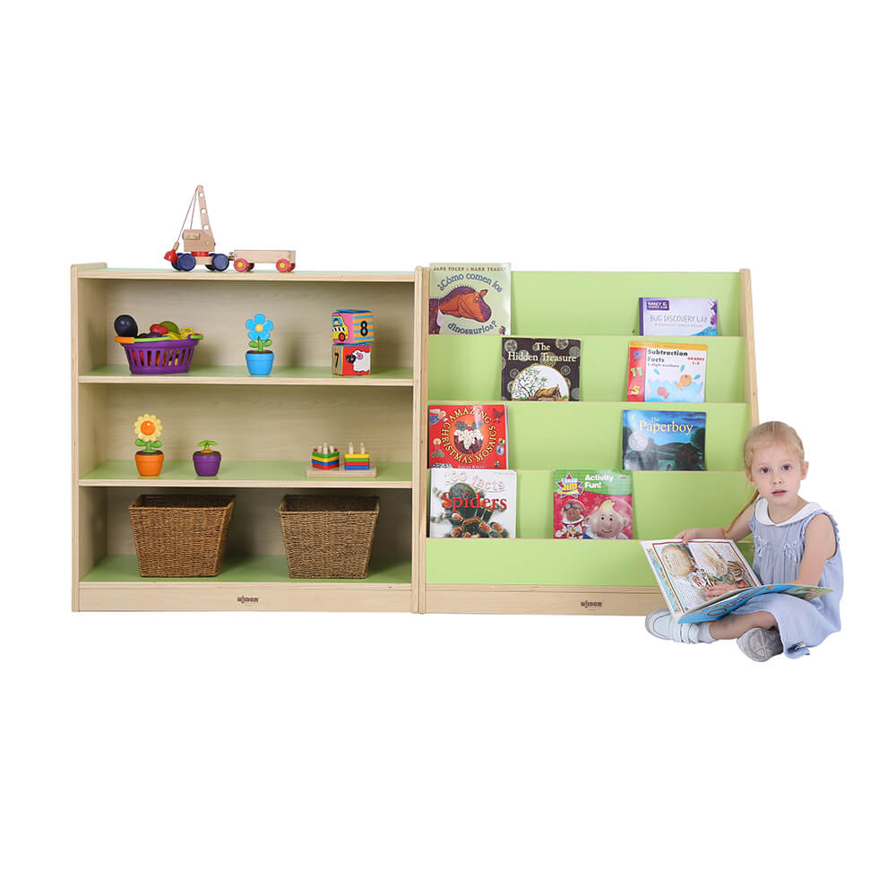 Green/Maple 4 Tier Book Display