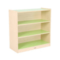 Green/Maple 3 Shelf Bookcase