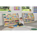 Thrifty 3 Compartment Book Storage with 3 Large trays