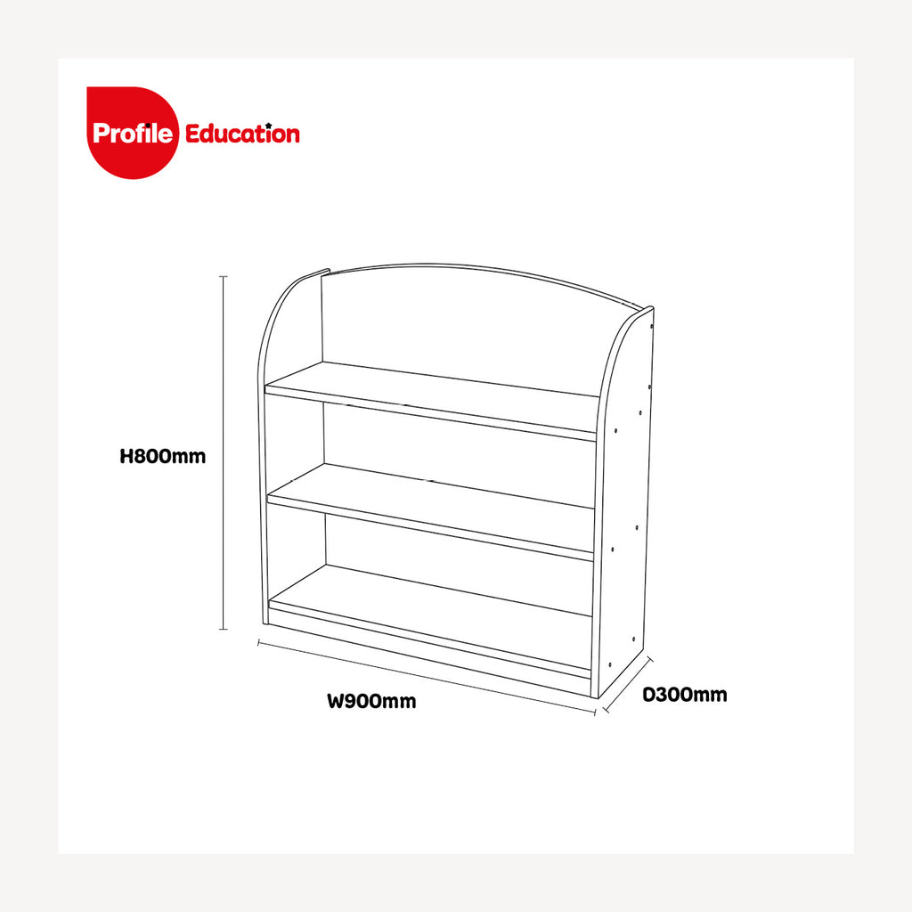 Thrifty Bookcase -Grey