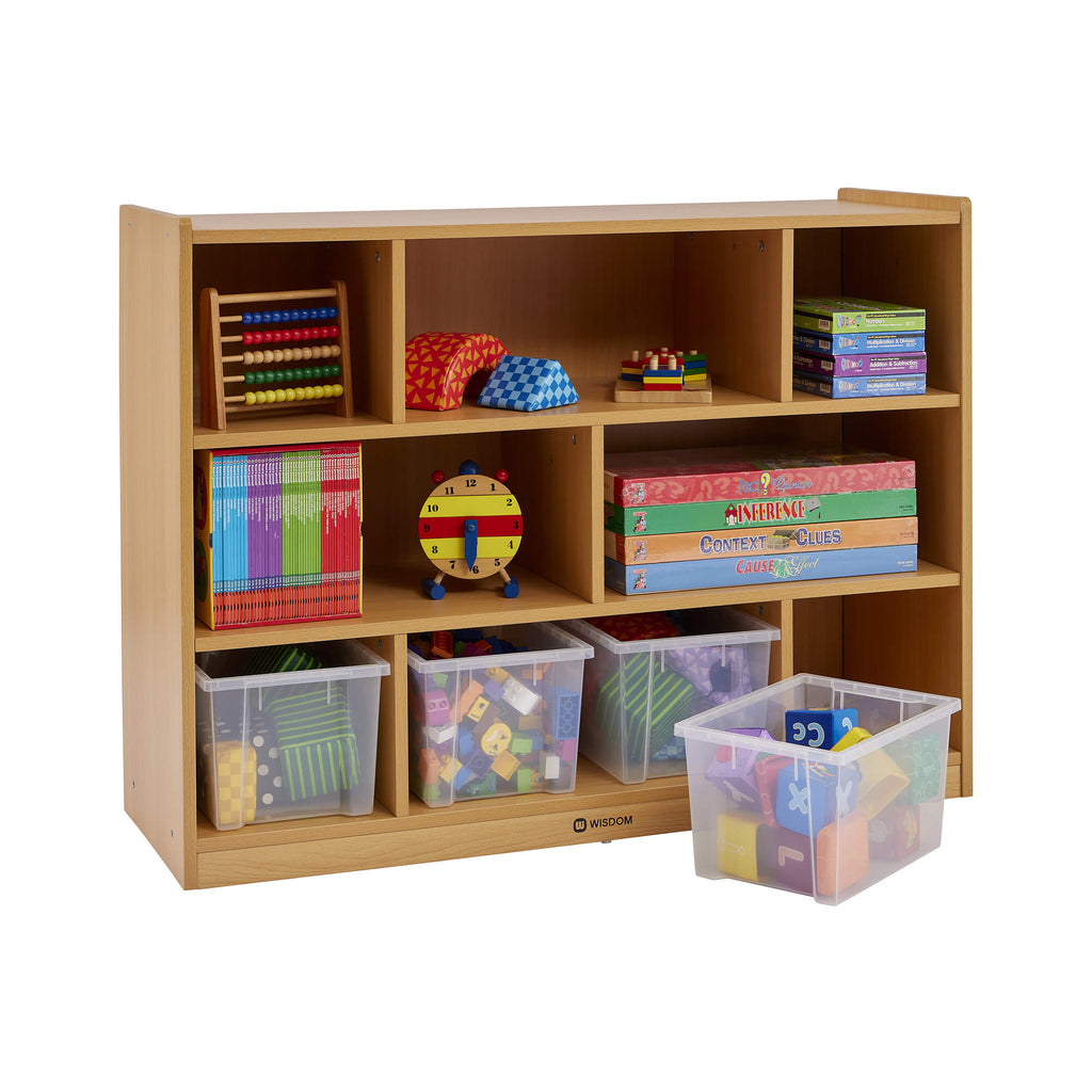 MILAN 8 COMPARTMENT CABINET - BEECH