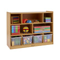 MILAN 8 COMPARTMENT CABINET - BEECH