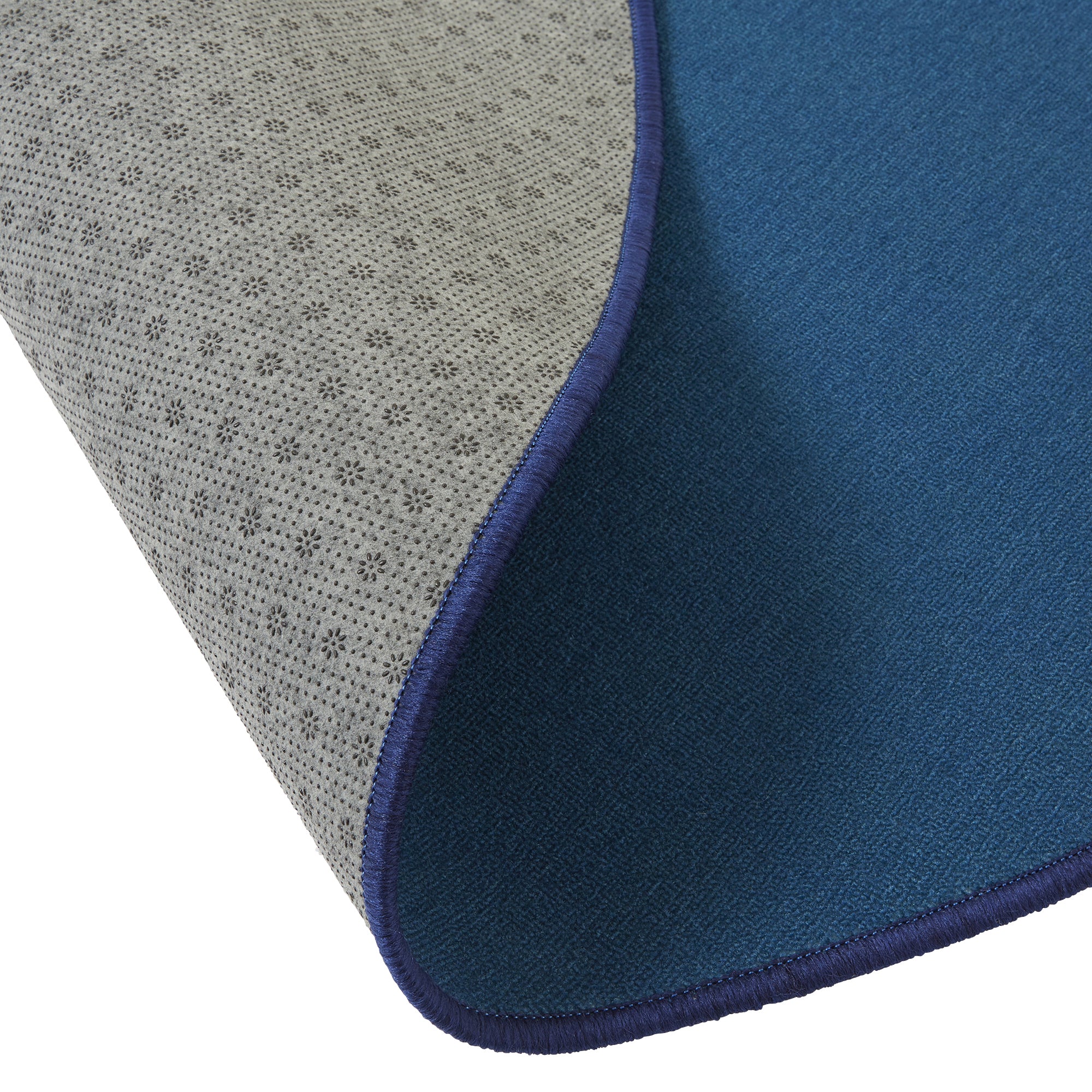 Round carpet - blue
