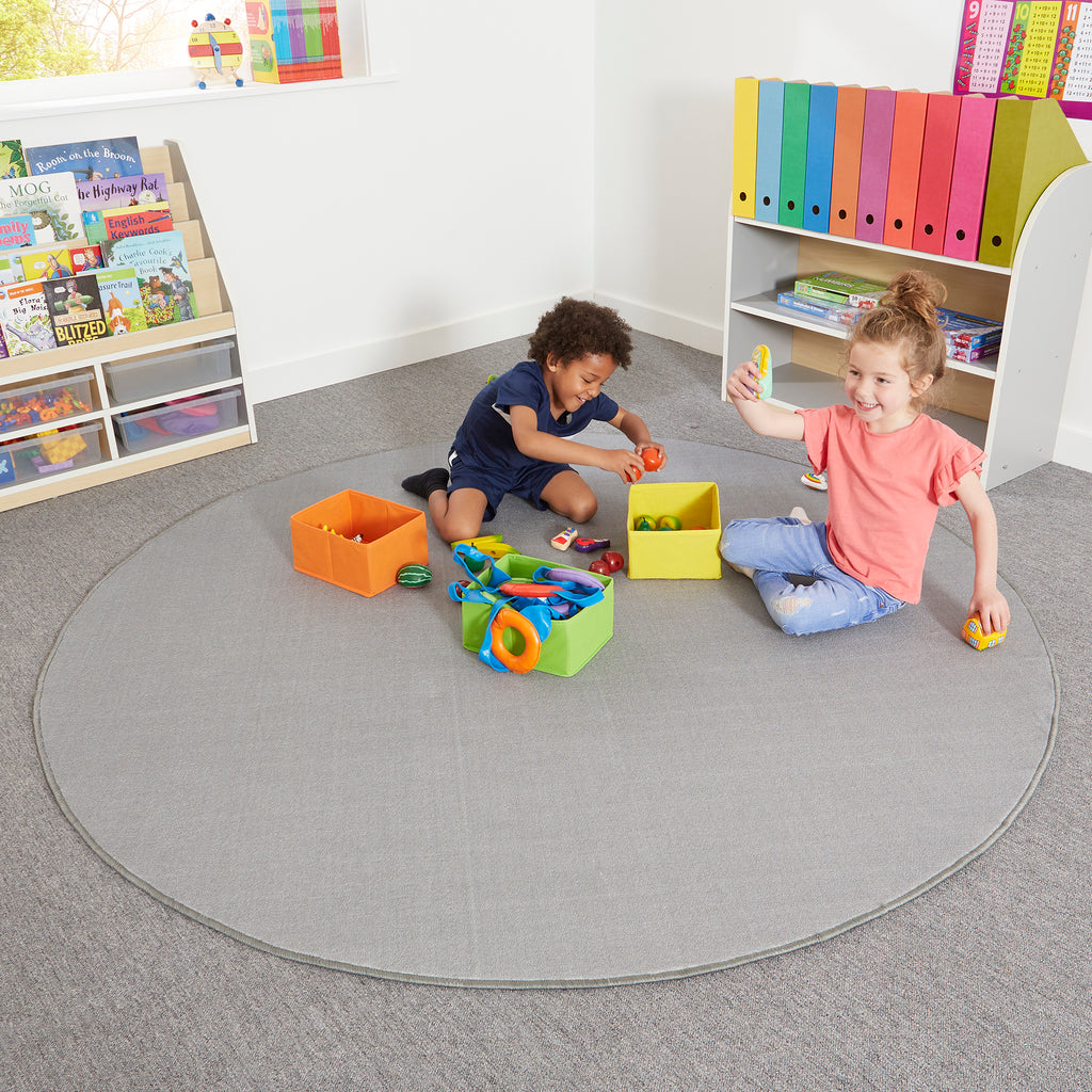 Round carpet - grey