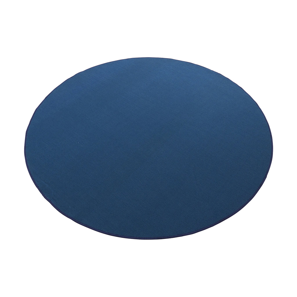 Round carpet - blue