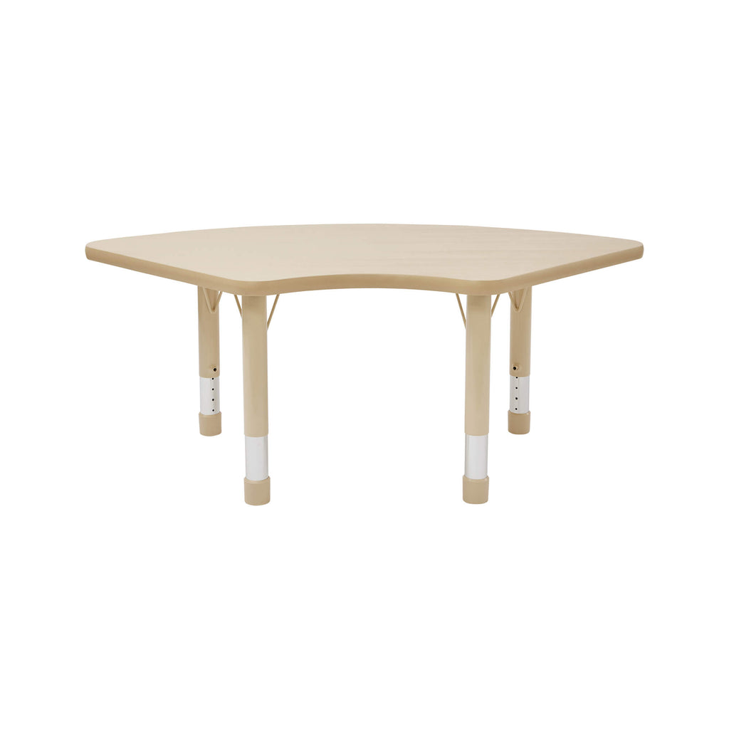 Height Adjus Fan table (1270 x 680mm) with 4 chairs - 260m