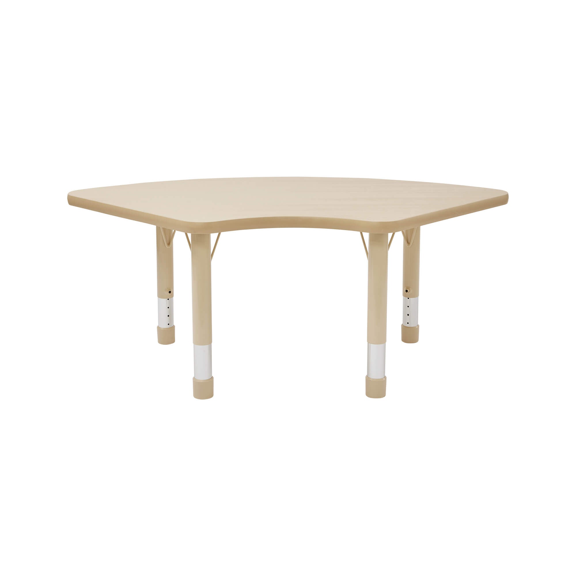 Height Adjus Fan table (1270 x 680mm) with 4 chairs - 260m