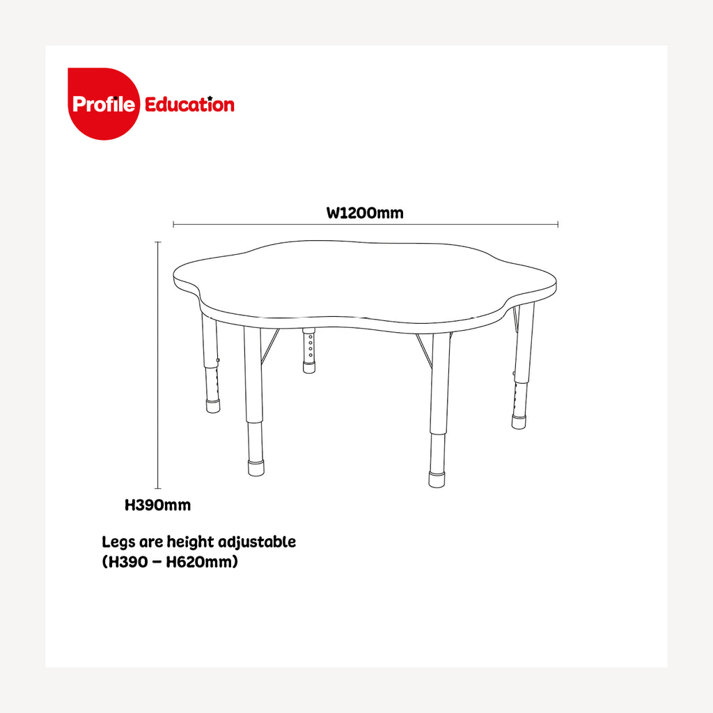 MILAN FLOWER TABLE (1200MM) - BLUE