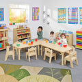 Little Venice Pentagon Table  - Maple (6 children)