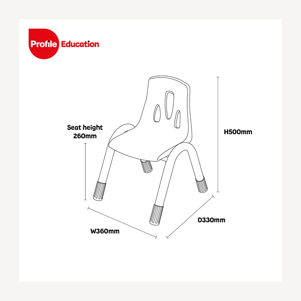 ELEGANT CHAIRS SET OF 4 - 260MM