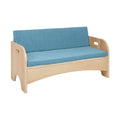 Reading Sofa with Blue Sofa Cushion