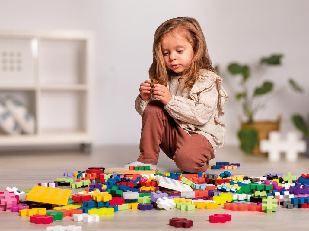 Plus-Plus BIG Go! 200 Mix & 5 Baseplates pcs & 20 wheels