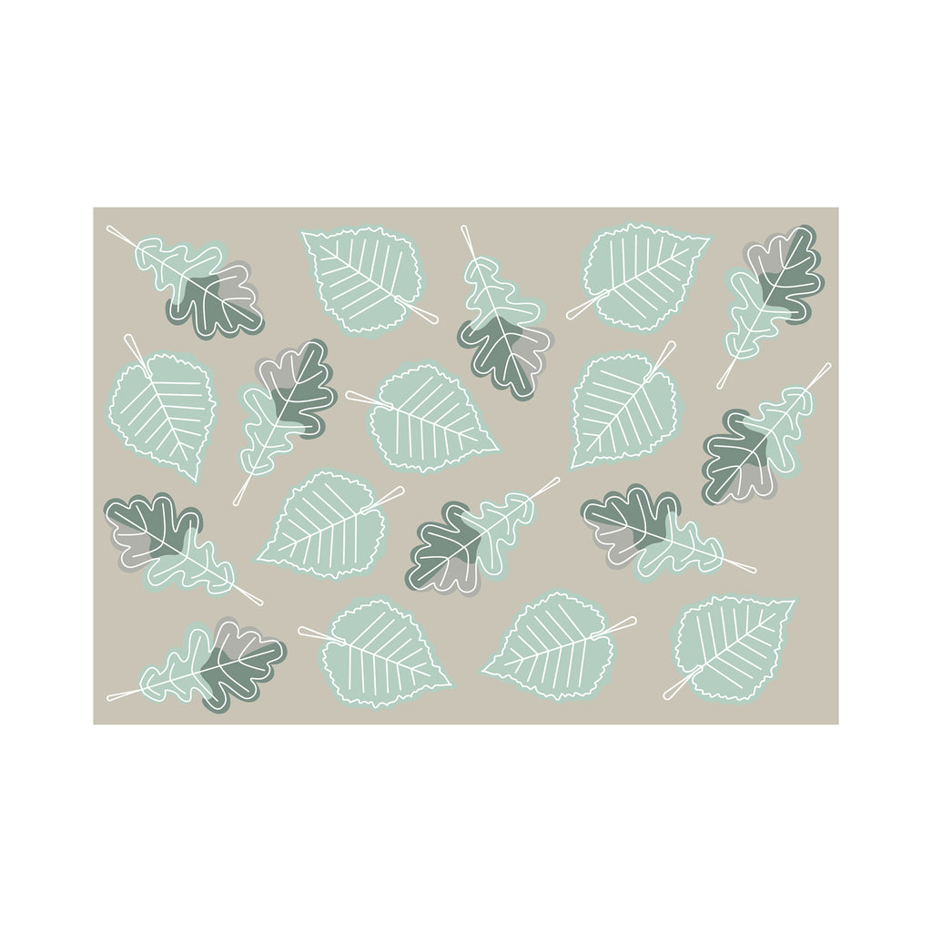 ABSTRACT LEAF RUG