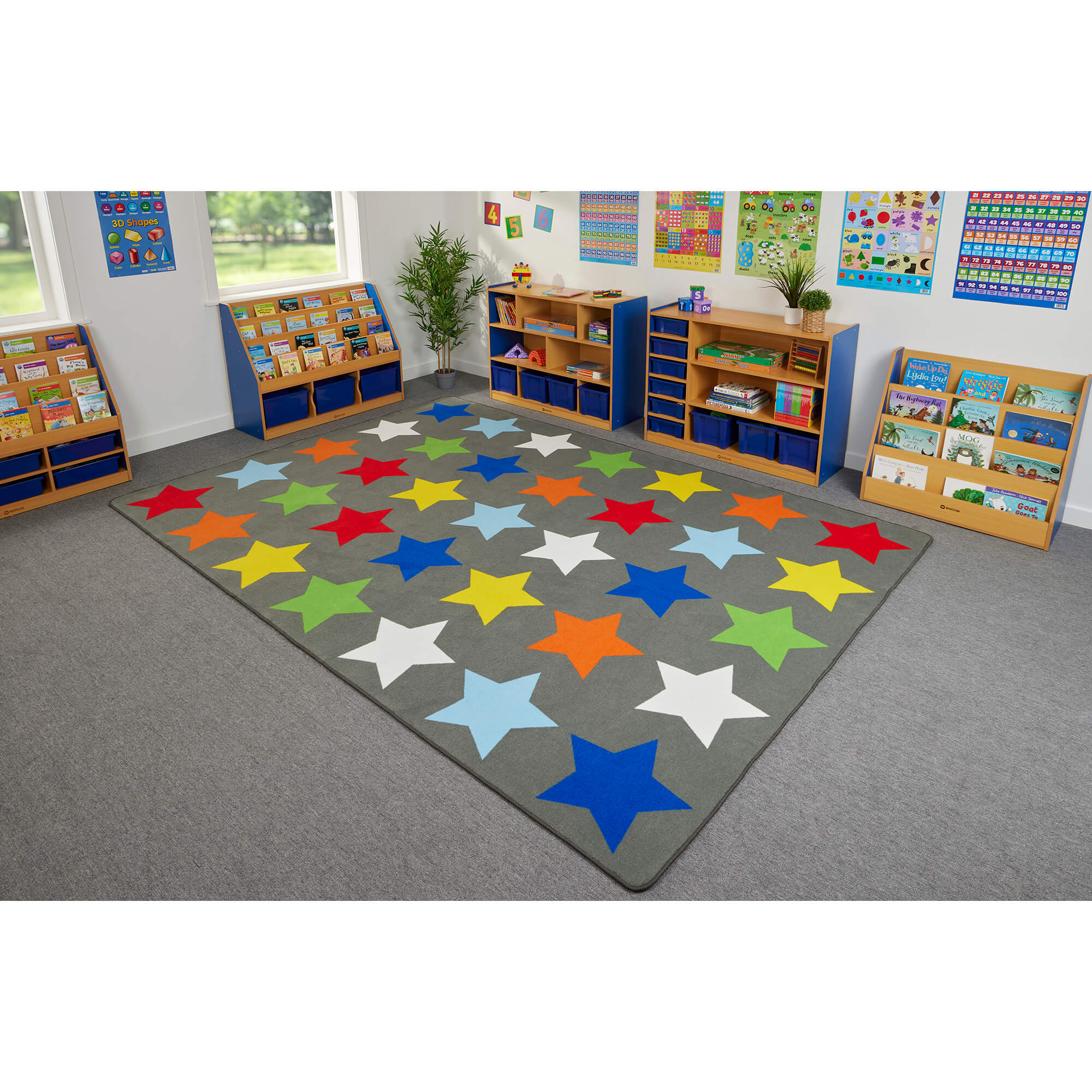 Sitting Stars Learning Rug
