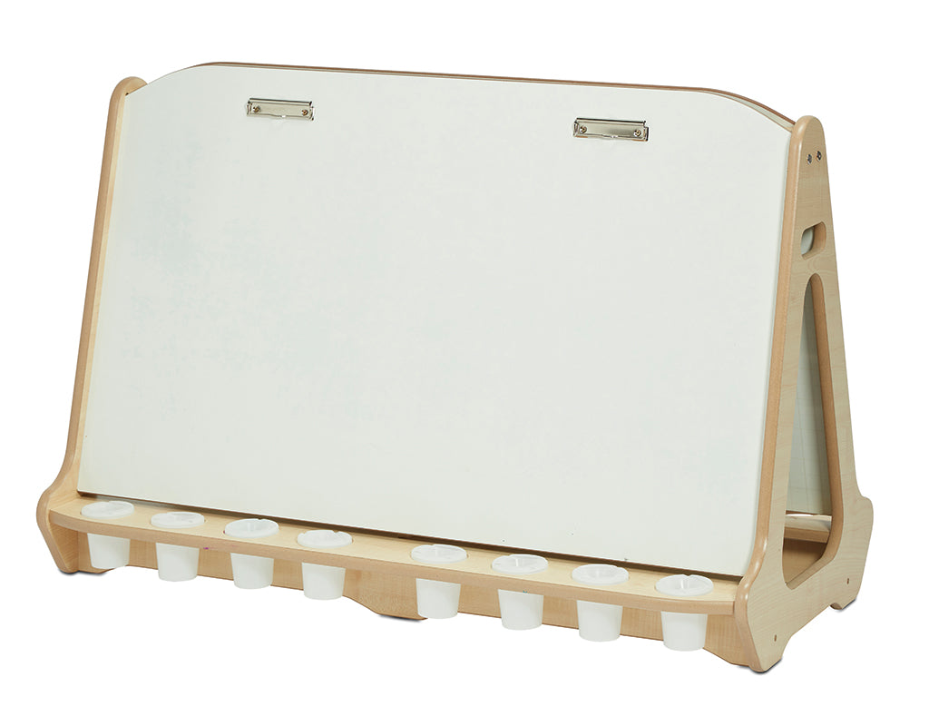 Double-sided 4 Station Whiteboard Easel
