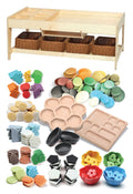 Investigative Play Table and 4 Baskets + PT1146 Loose Parts Kit