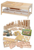 Investigative Play Table and 4 Clear Tubs + PT1145 Indoor Maths Kit