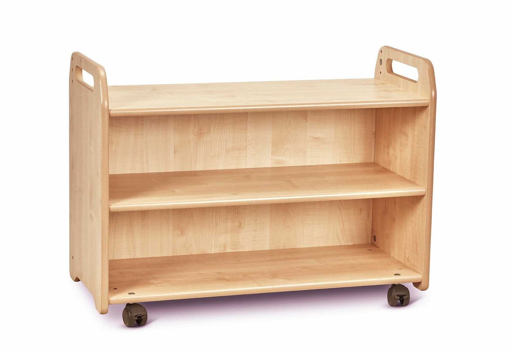 Mobile Shelf Unit with Display & Mirror Back (Empty)